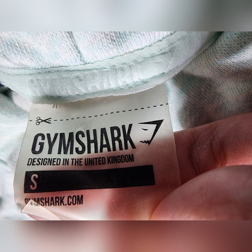 Gymshark Slouch Mint Pullover Sweatshirt Cowl Neck Mesh Sleeve Women’s Sz Small - Picture 4 of 6
